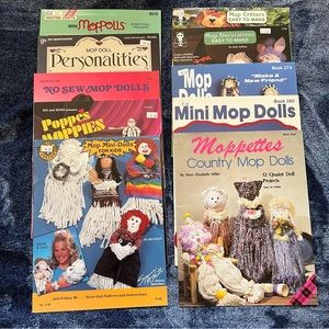 LOT of 10 Mop Doll Pattern Books Minis for Kids Seasonal, Wedding & Victorian